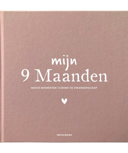 Mijn 9 Maanden Invulboek Roze