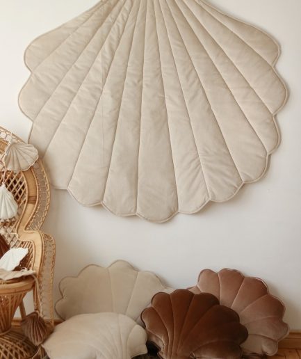 Cream Velvet Shell Mat