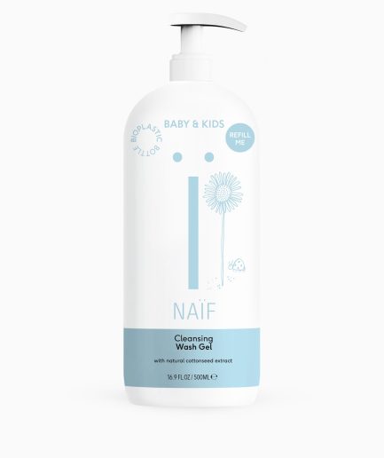 Naïf Reinigende Wasgel voor Baby en Kids 500ml