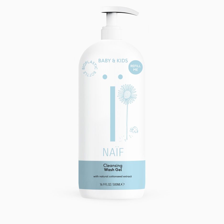 Naïf Reinigende Wasgel voor Baby en Kids 500ml